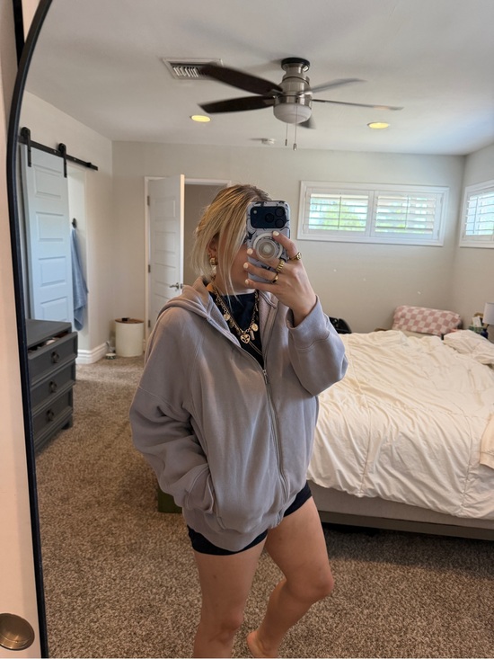 Abercrombie & Fitch Tops - Abercrombie Dusty Purple Oversized Zip-Up Hoodie
